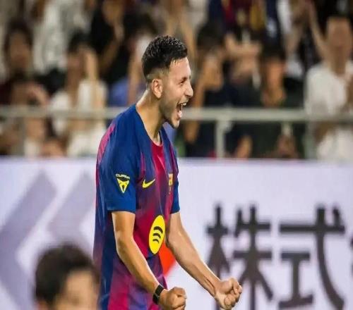 首发出战西甲,19岁前锋巴尔德吉迎来巴萨生涯首秀
