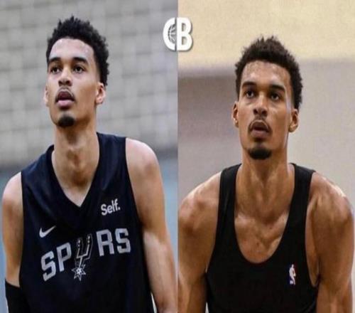 才打两年NBA啊!现在的文班比刚进NBA时壮了不止一圈