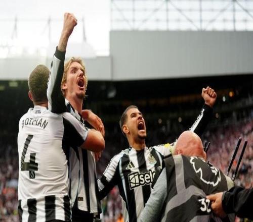 头球破门，沃尔特马德是第二位英超为纽卡对枪手进球德国球员