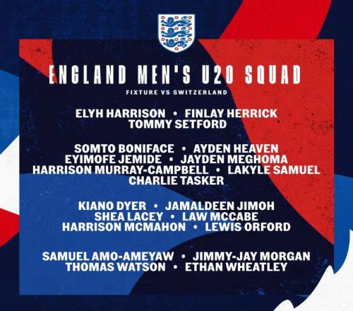 英格兰U20名单：曼联包括海文在内4人入选，切尔西3人