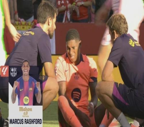 巴萨惨败拉什福德却获官方MVP，球迷群嘲：西甲太荒诞了