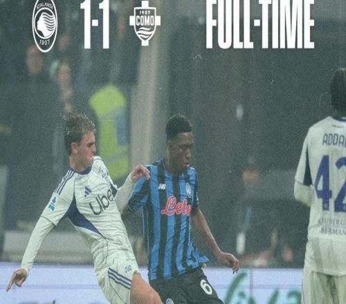 2胜4平,亚特兰大队史第三次单赛季意甲前6轮过后保持不败