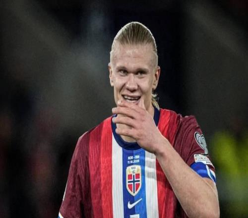 势不可挡!哈兰德在国家队最近2场打进8球、最近15场共进24球