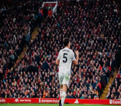 马奎尔的进球是曼联在安菲尔德的第二晚制胜球,仅次于奥谢