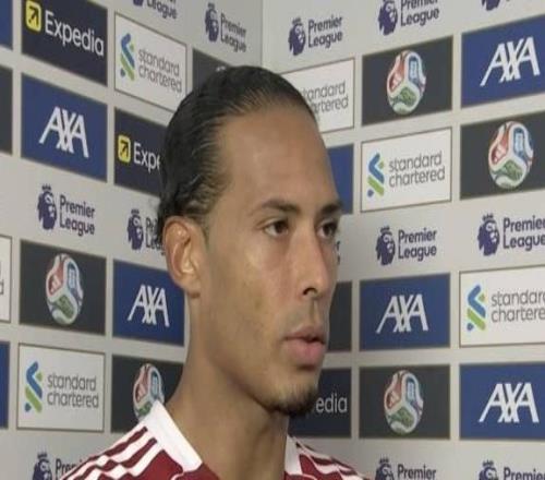 范戴克：我们不想在主场取得平局，有势头后就应该全力以赴