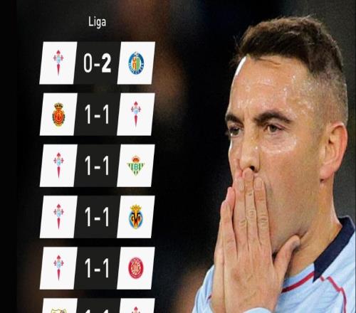 平局大师！本赛季9轮联赛7场11，塞尔塔创西甲记录