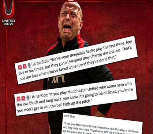 利物浦主帅死不服输，重申曼联进球不应存在！卡拉格抱怨长传潮流