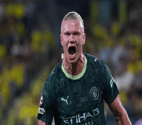 哈兰德连续9场俱乐部比赛进球，为顶级联赛生涯第二长