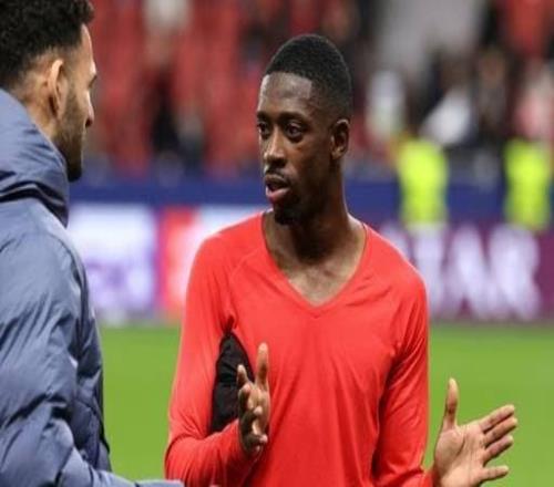 赛后和登贝莱交换了球衣，阿莱士加西亚：他是最棒的球员