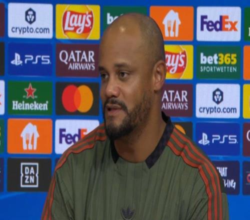 孔帕尼:不认为欧冠排名决定冠军归属,不指望小将做关键先生