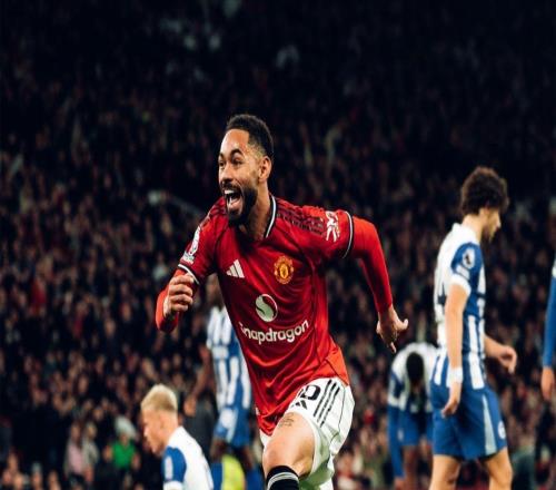 狼王发威！库尼亚门前兜射打进红魔生涯首球，曼联10领先