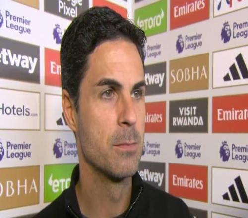 阿尔特塔：在英超要赢需表现很好萨利巴和赖斯感到一些疼痛