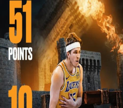 狂轰51分!詹姆斯和东契奇不在就爆发,湖人前锋太猛了