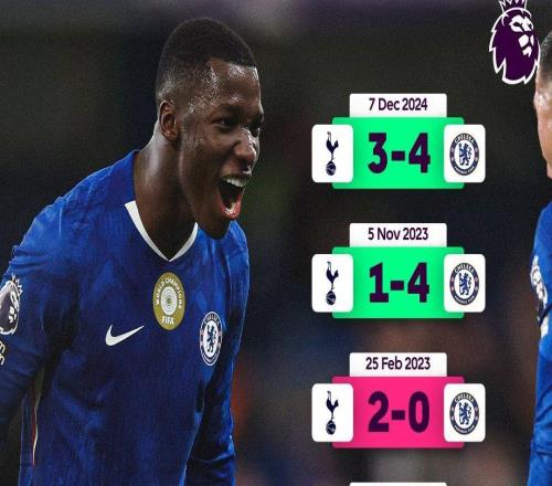 切尔西近14次英超交手热刺赢下11场，6场客战5次取胜