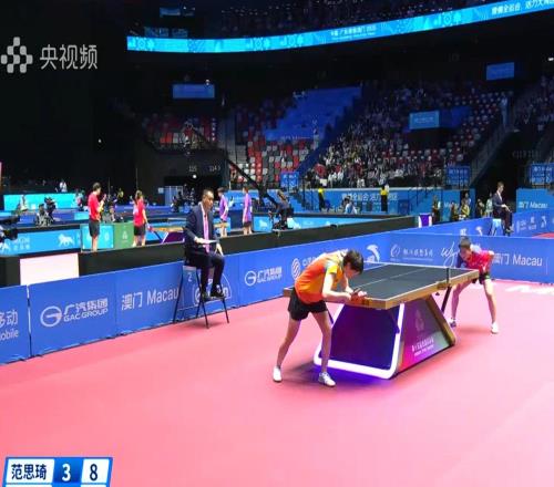 全运会乒乓球女单：卫冕冠军王曼昱43险胜范思琦，晋级16强