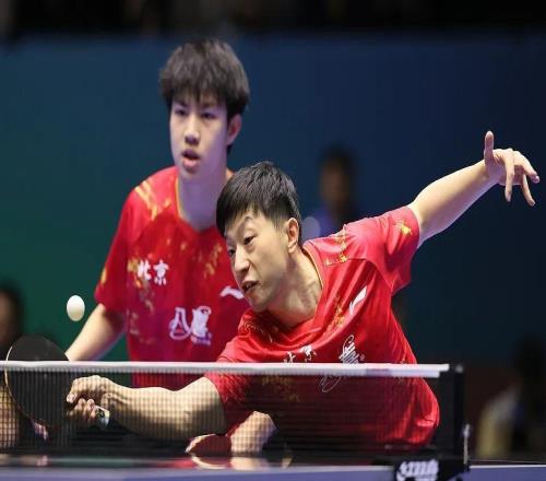 马龙首秀！搭档黄友政为北京乒乓队拿下全运会男团第一分