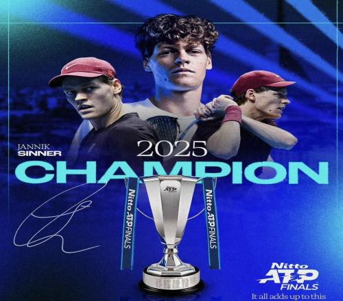 辛纳连续两年拿下年终总决赛冠军，铸就网坛40年不曾有过的伟业