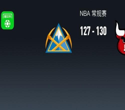 NBA战报：公牛130127险胜掘金，约基奇空砍36分