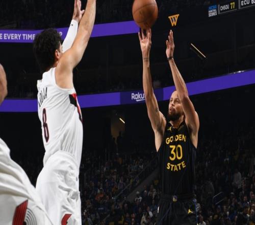 NBA战报开拓者127123险胜勇士，乐福26分7板5助，库里38分，巴特勒20分8板，杨瀚森未获得出场机会