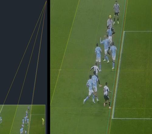 这球真有效纽卡对阵曼城制胜球的越位判定高度存疑
