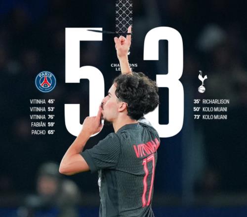 从12到53！欧冠上演神剧情，超级中场戴帽，逆转掀翻热刺