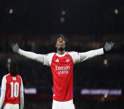 欧冠对阵拜仁破门，马杜埃凯攻入阿森纳生涯首球