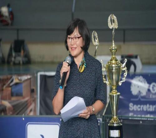 驻巴西大使夫人周咏梅出席乒乓球友谊赛