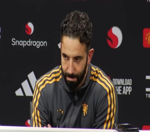 阿莫林：梅努会首发吗我不知道我觉得球员们没想着进前五