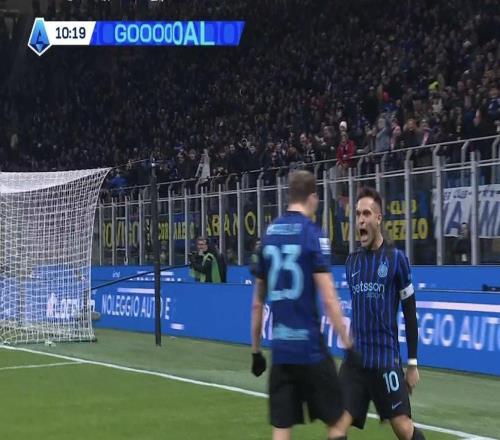 生涯首次攻破科莫球门，劳塔罗意甲对阵30支球队取得过进球