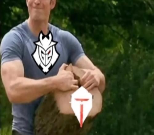 瑞士轮抽签结果公布后,G2官媒发布整活:强身健体撕碎TES!