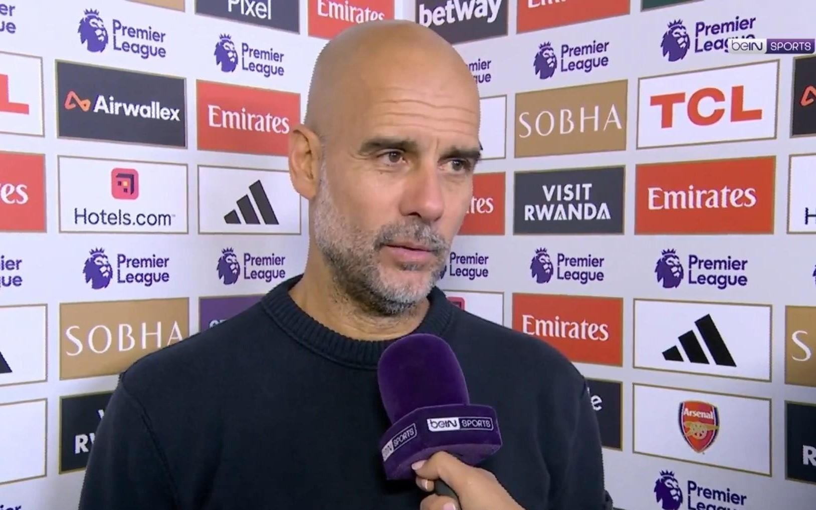 瓜迪奥拉：哈兰德主动要求被换下，他说他已经精疲力尽