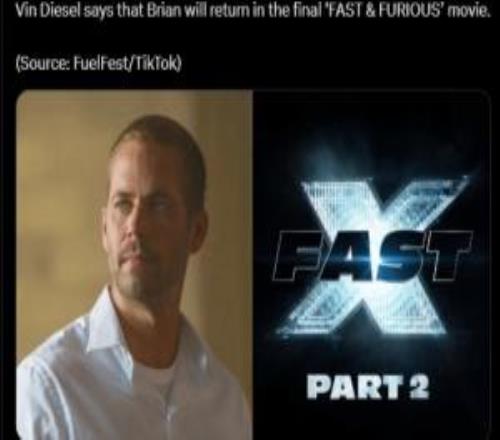 真SeeYouAgain了！外媒曝环球拒拍《速激》最后一部除非预算大缩水