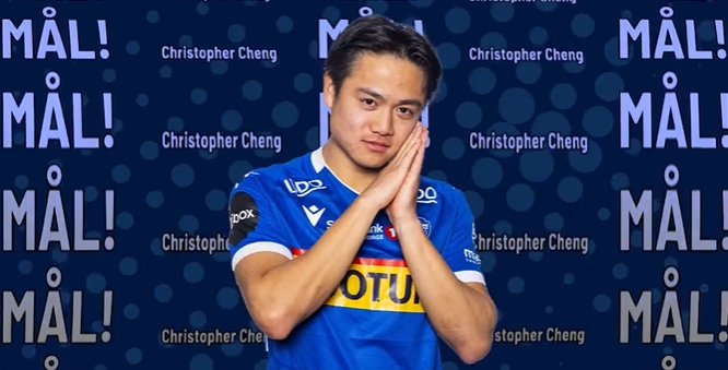 华裔球员郑泽彦挪超首发出战完成梅开二度，本赛季为球队绝对主力