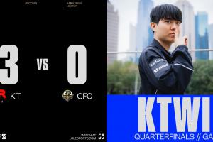 微博热议CFO遭KT横扫出局：不是姿态神之一手四强估计全是LCK