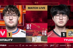 互虐一把！四人火力全开Jee对位猛逮ZywOo TYLOO强势扳平比分