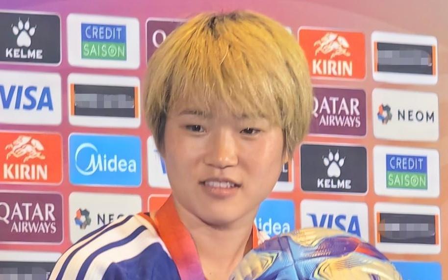 浜野舞香：练习过很多次这种射门，这是