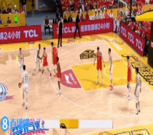 你想干什么付豪顺下试图三步上篮胡金秋补防顶板血帽！