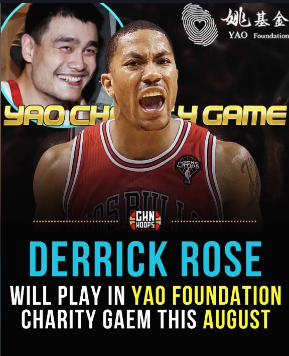 媒体人:罗斯将参加今年8月份的姚基金慈善赛