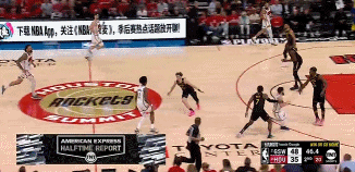 苦苦支撑!阿门冲击内线自投自补扣进随后反击高难度拉杆再中