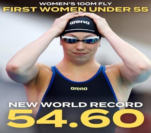 54秒60!美国选手沃尔什一天之内两度打破女子100米蝶泳世界纪录