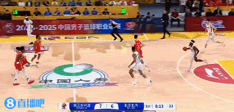 上来就发力!杰曼追身后撤步三分命中+转换高难度挑篮连砍5分!
