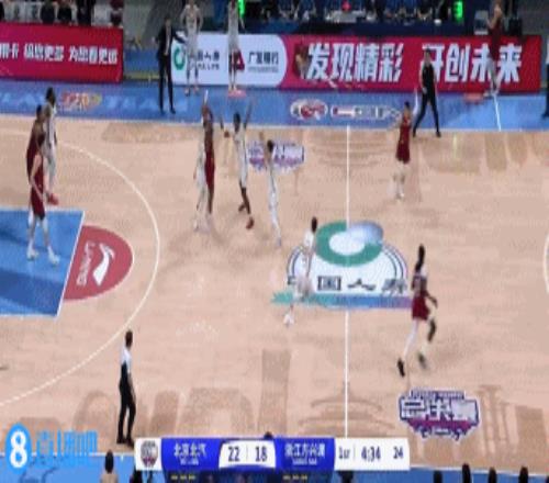 攻防压制!北京连续反击得手完成80的攻击波打停广厦