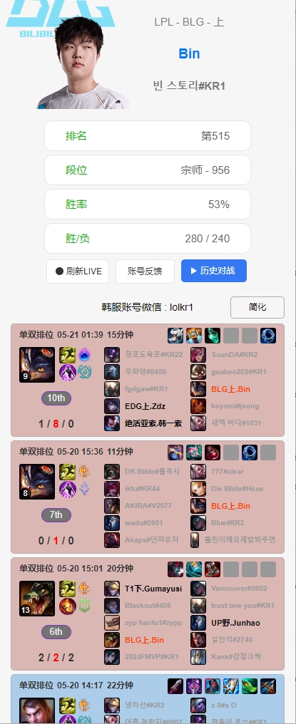 赢下TES很开心,奖励自己一把兰博!Bin哥赛后开了一把兰博打出180