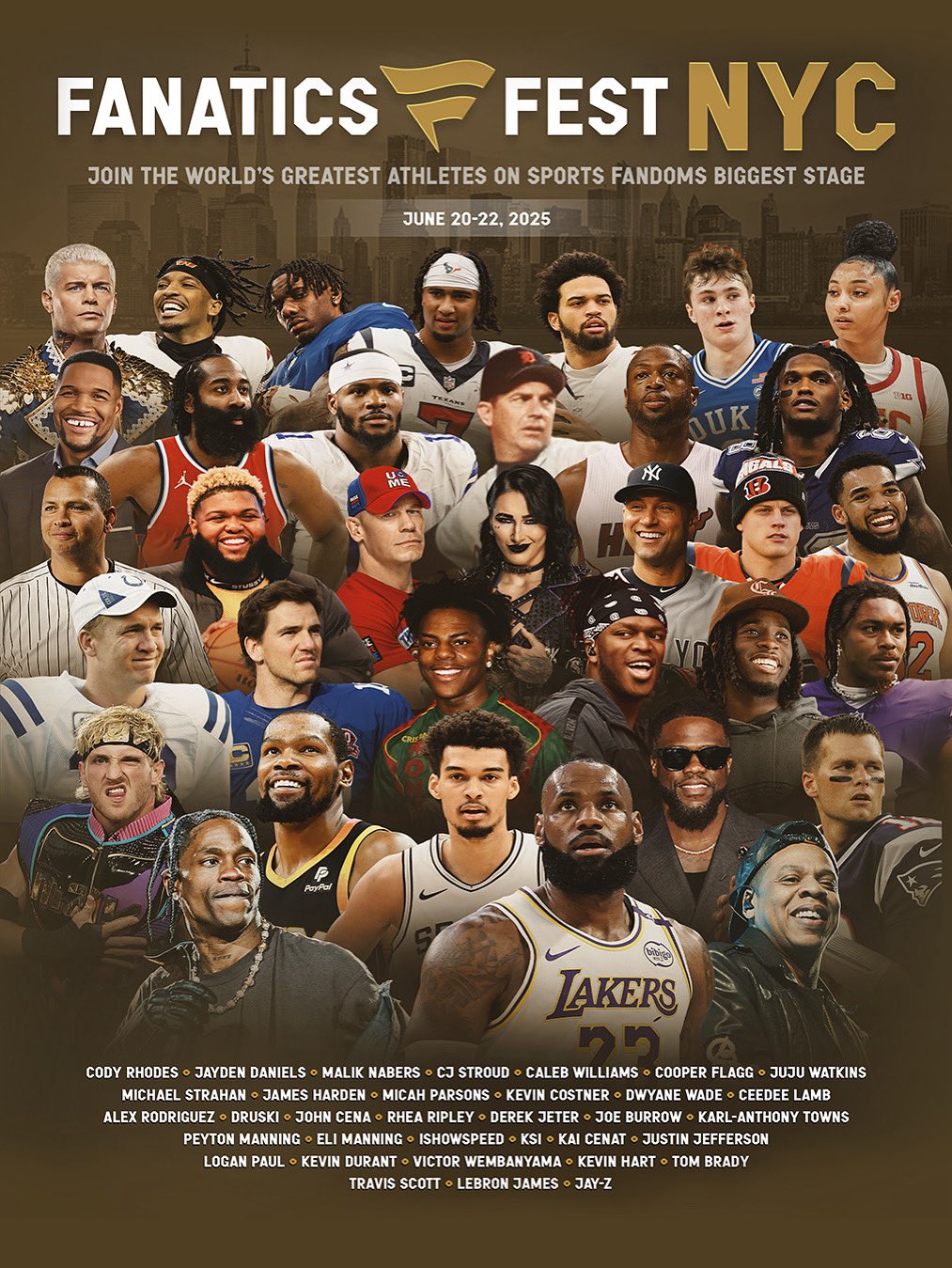 引人注目多位NBA球星参加纽约狂欢节詹韦杜登文班弗拉格在列