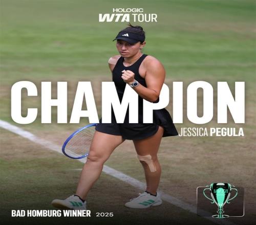 佩古拉20轻取斯瓦泰克,夺得WTA500巴特洪堡站冠军