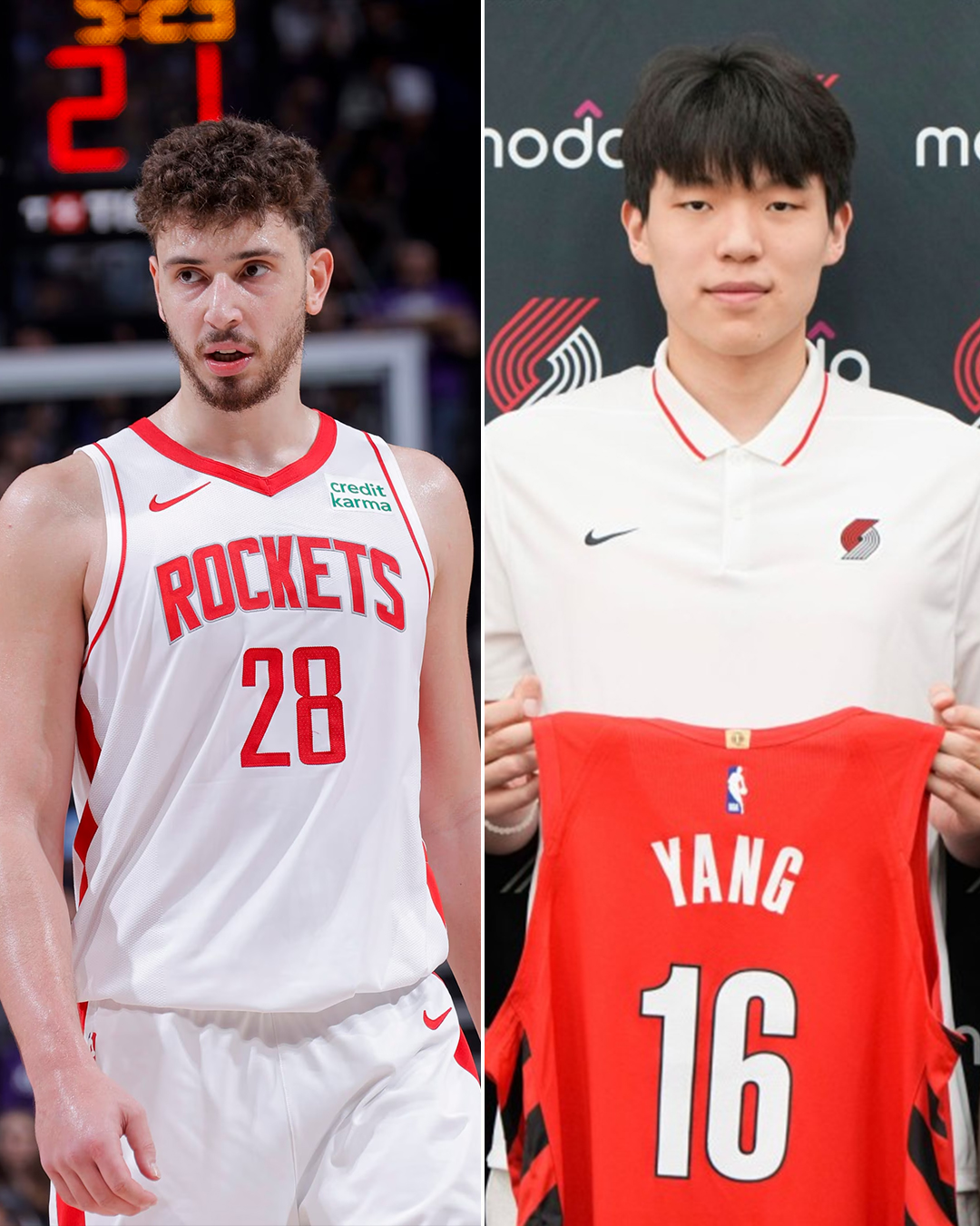 媒体人:训练师认为杨瀚森水平不比马卢阿奇低&天花板比申京高