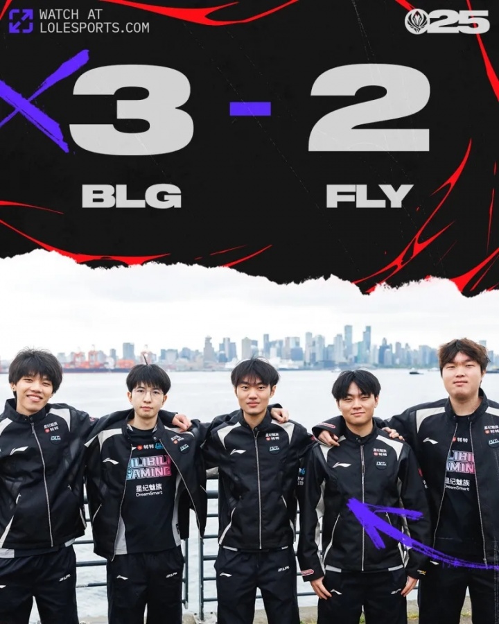 韩网热议BLG战胜FLY:中单差距!LPL从第四赛区上升到第二赛区
