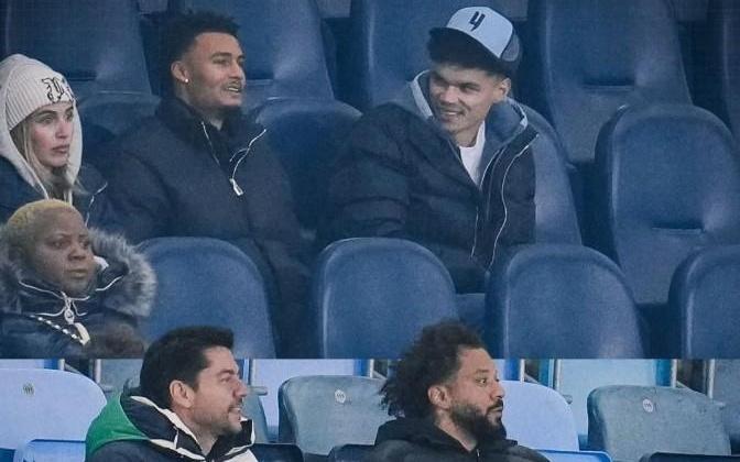 关注青训比赛，奥赖利、马塞洛现场观