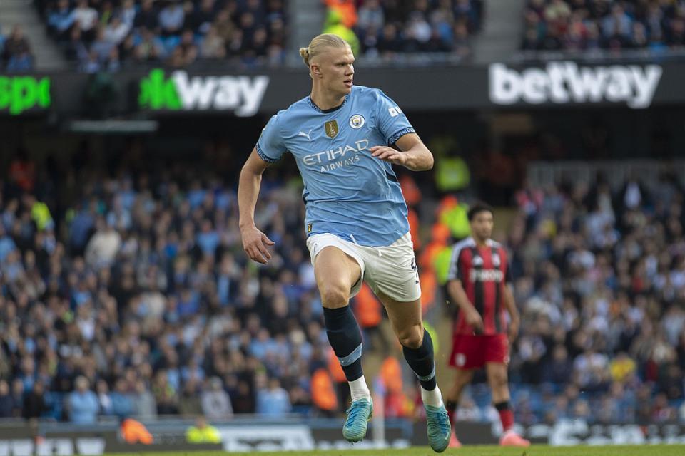 欧冠每90分钟进球榜发布：哈兰德效率