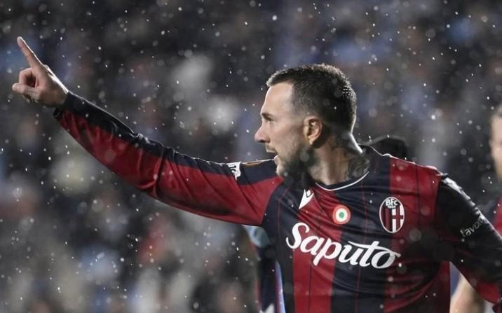 双响逆转塞尔塔，贝司机成博洛尼亚近26年欧战单场进球2+第一人